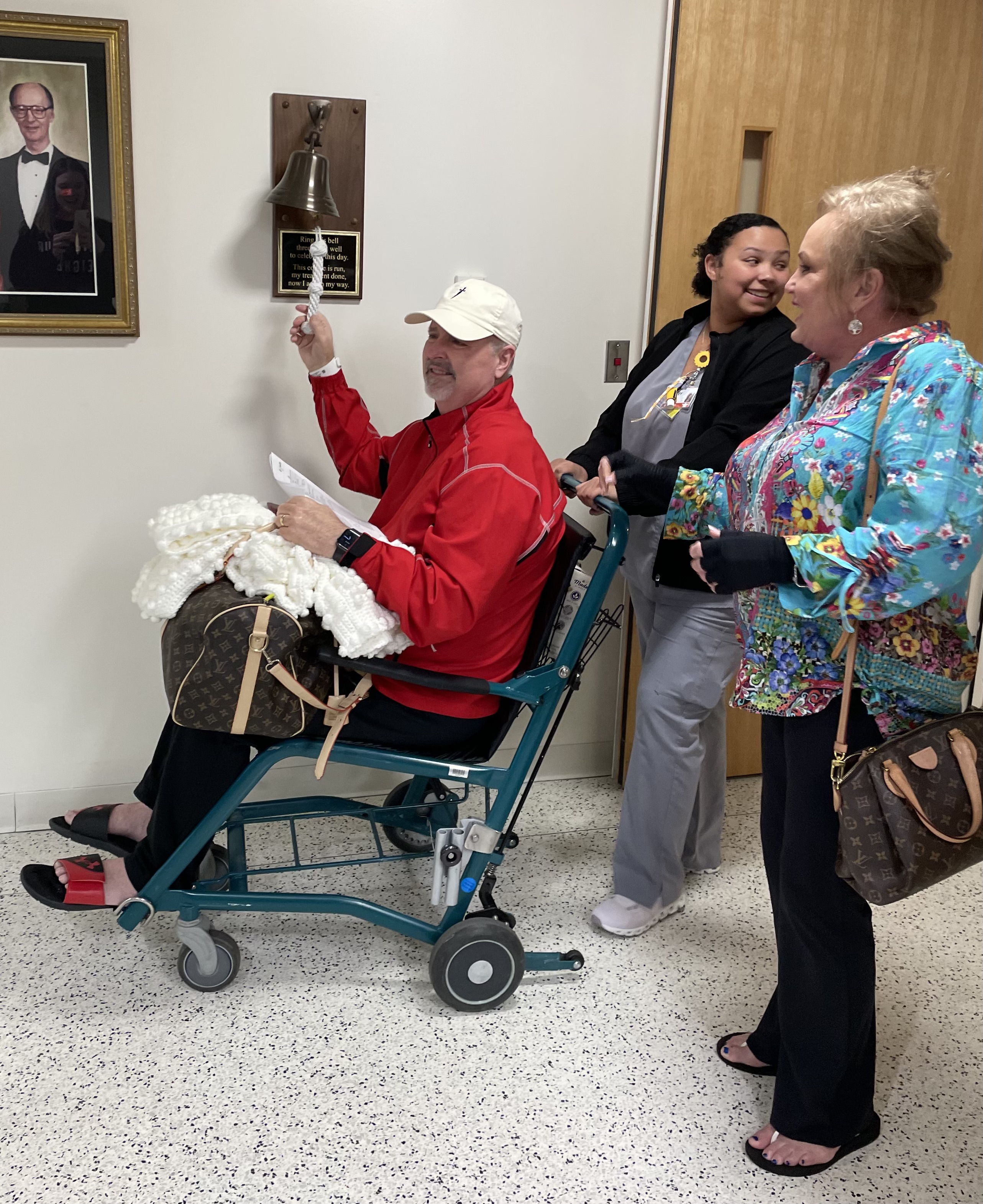 Jim Jordan rings the beat cancer bell