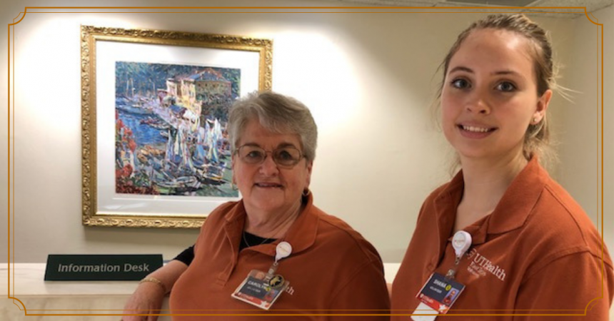 Carolyn and Shana are two volunteers at UT Health Tyler 