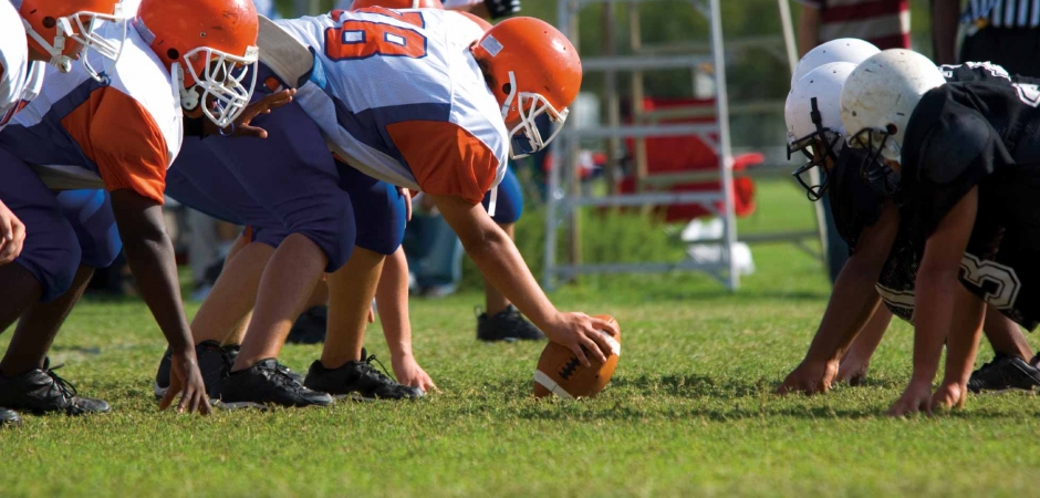 Sports Medicine Kids playing football