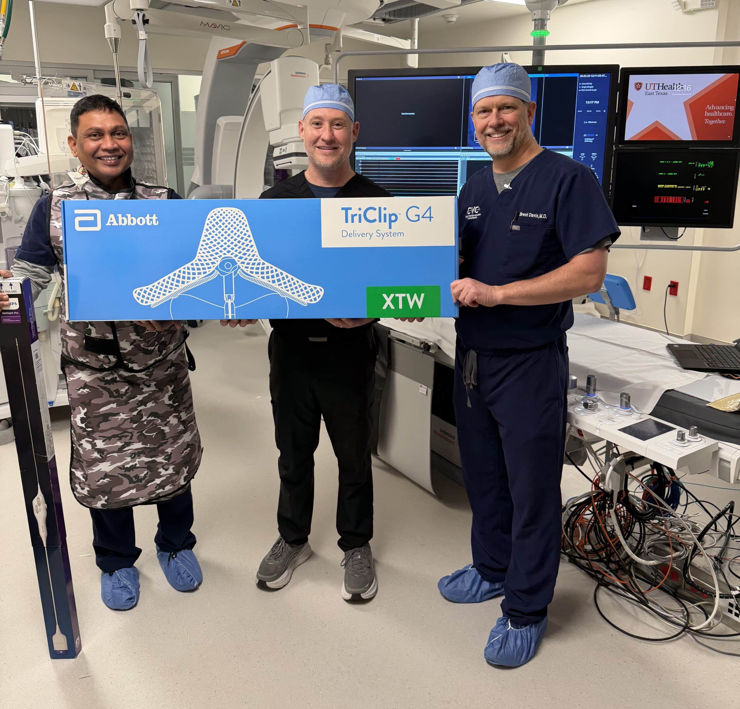 UT Health Tyler Successfully Implants TriClip, First-of-Its-Kind Device to Repair Leaky Tricuspid Heart Valve